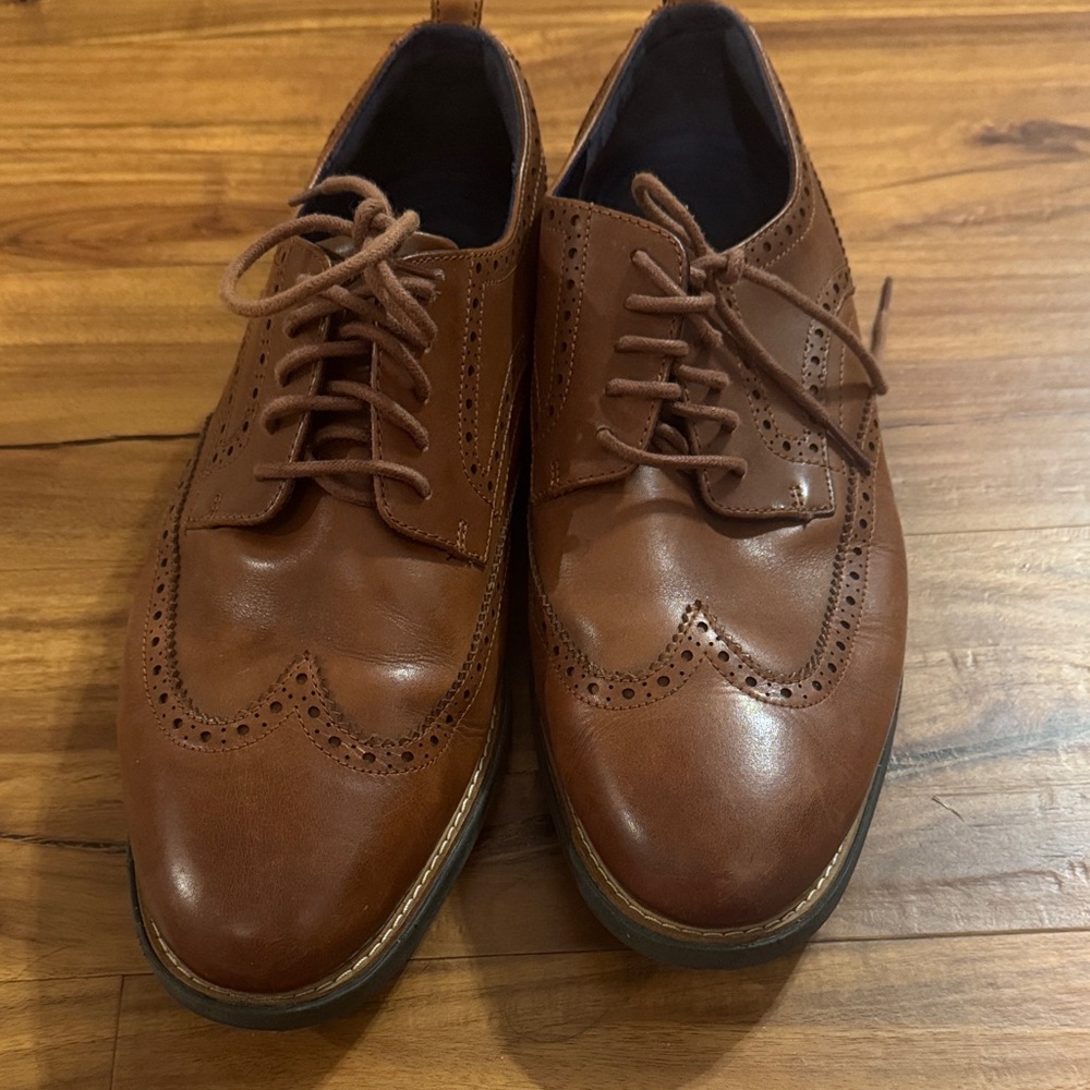 Used Men’s Cole Haan Classic Brown Leather Shoes. Size 13W - Picture 5 of 7